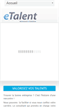 Mobile Screenshot of etalent-dz.com